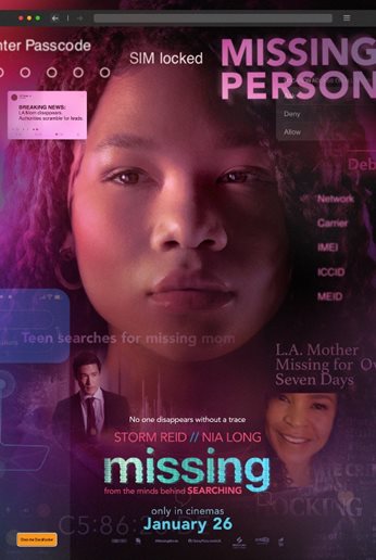 ดูหนังออนไลน์ฟรี Missing (2023) เสิร์ชหา แม่หาย